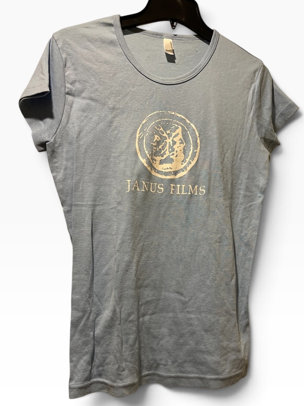 Janus Films Logo Tee, Baby Blue, XL, NWOT